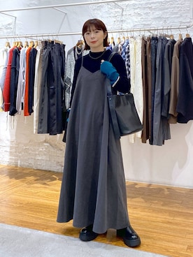 「アイテム（ワンピース/ドレス）」を使った、mayaさん（レディース・156cm・40代）の秋コーディネート
