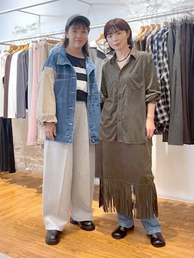 「アイテム（カバーオール）」を使った、mayaさん（レディース・156cm）の秋コーディネート