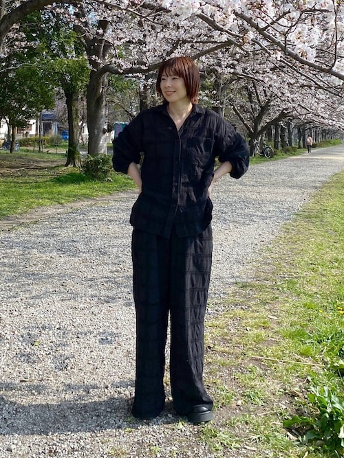 LEPSIM（レプシィム） ブラウス シャツ スクエア刺繍シャツチュニック