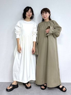 「アイテム（ワンピース/ドレス）」を使った、mayaさん（レディース・158cm・30代）の冬コーディネート