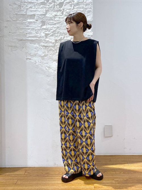 tシャツ ショルダータックノースリーブ レディース AMERICAN HOLIC tシャツ 接触冷感ショルダータックノースリーブ