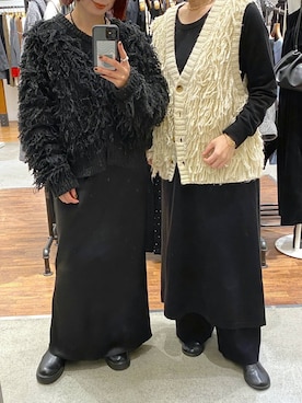 「アイテム（チョーカー）」を使った、mayaさん（レディース・156cm・40代）の冬コーディネート