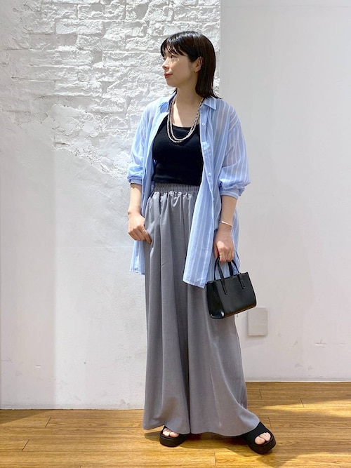 とみみ LEPSIM ブラウス シャツ サイド絞りシャツ 242830 レディース