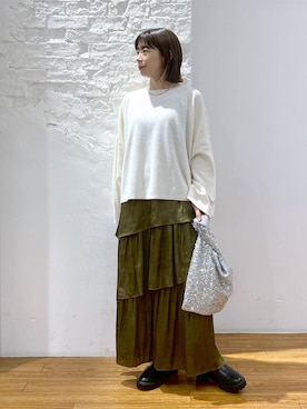 「アイテム（アクセサリー）」を使った、mayaさん（レディース・158cm・30代）の秋コーディネート