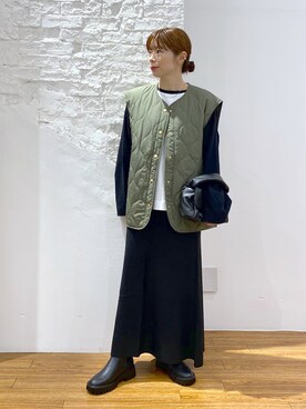 「レプシィム(LEPSIM)」｜「アイテム（その他アウター）」を使った、mayaさん（レディース・158cm）の秋コーディネート
