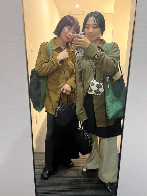 ストレッチサテンスカート4 97324