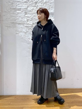 「アイテム（パーカー）」を使った、mayaさん（レディース・156cm・30代）の秋コーディネート