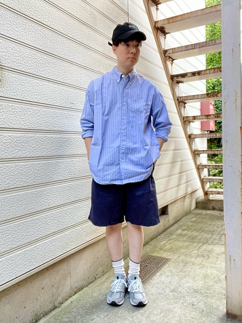 【Polo Ralph Lauren】ロゴ ストライプ シャツ コーデ セット ストライプド コットン シャツ（シャツ/ブラウス）｜POLO RALPH