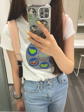 「Marc by Marc Jacobs（マークバイマークジェイコブス）のアイテム（バックパック/リュック）」を使った、eee👽さん（レディース・154cm）の夏コーディネート