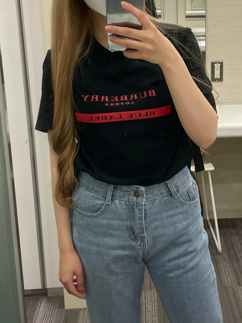 Burberry ブラック Tシャツ ベージュのパンツと合う バーバリー BURBERRY Tシャツ カットソー トンブリッジ メッシュ