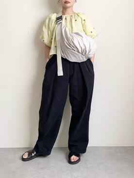 「COLDE （コルデ）のアイテム」を使った、ユタニさん（レディース・163cm）の夏コーディネート