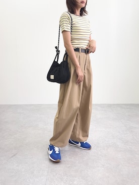 「COLDE （コルデ）のアイテム」を使った、ユタニさん（レディース・163cm）の夏コーディネート