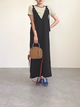 「COLDE （コルデ）のアイテム」を使った、ユタニさん（レディース・163cm）の秋コーディネート