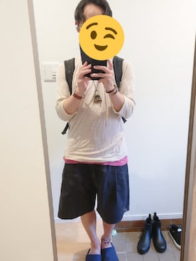 「EEL（イール）のアイテム」を使った、akiさん（メンズ・160cm）の夏コーディネート