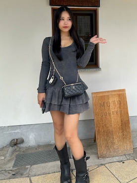 야요さん（骨格ストレート・レディース・159cm）の秋コーディネート