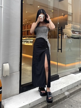 「STUDIOUS（ステュディオス）のアイテム」を使った、야요さん（レディース・159cm）の秋コーディネート