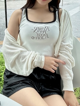 「Rest&Recreation（レストアンドレクリエーション）のアイテム」を使った、야요さん（レディース・159cm）の秋コーディネート