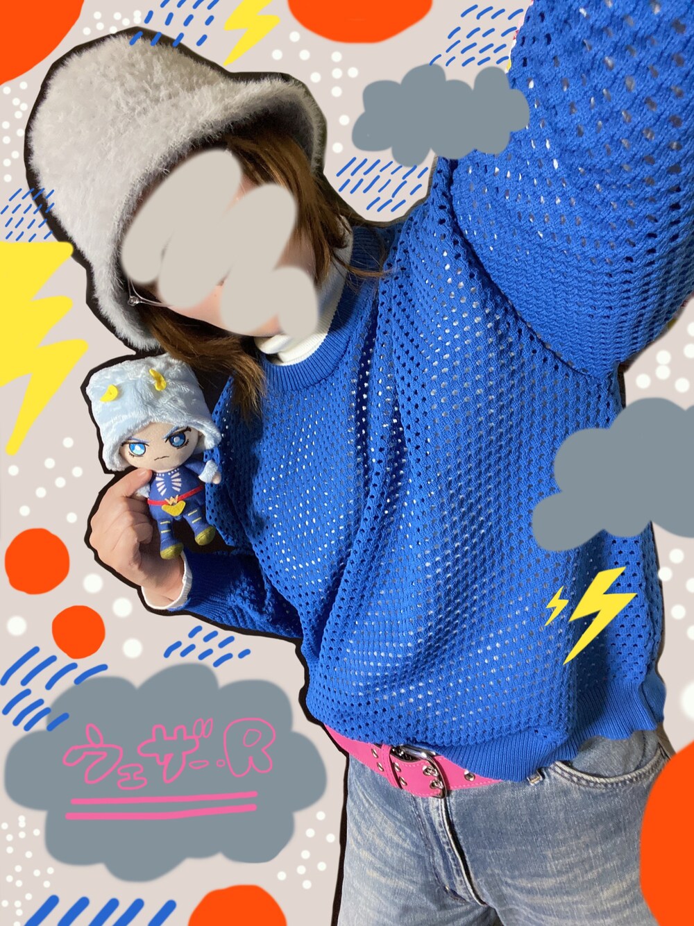 「JOJO、ジョジョコーデ、バウンドコーデ」｜「Availのアイテム（トップス、ブルー系）」を使った、kiさん（レディース・165cm）の秋コーディネートの1枚目の写真