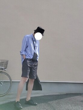 「MB（エムビー）のアイテム（帽子）」を使った、pokiiiiさん（メンズ・181cm）の秋コーディネート