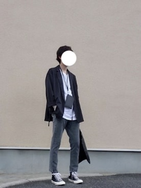 「アイテム（財布）」を使った、pokiiiiさん（メンズ・181cm）の秋コーディネート