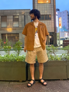 「schott（ショット）のアイテム（シューズ）」を使った、sugaさん（メンズ・177cm）の春コーディネート