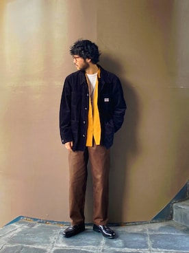 「スタッフセンバツ」｜「アイテム（ブルゾン）」を使った、sugaさん（メンズ・177cm）の秋コーディネート