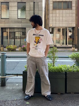 「schott（ショット）のアイテム（シューズ）」を使った、sugaさん（メンズ・177cm）の春コーディネート