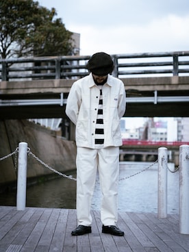 「BROTHER BRIDGE（ブラザーブリッジ）のアイテム」を使った、sugaさん（メンズ・177cm）の冬コーディネート