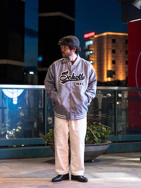 「BROTHER BRIDGE（ブラザーブリッジ）のアイテム」を使った、sugaさん（メンズ・177cm）の冬コーディネート