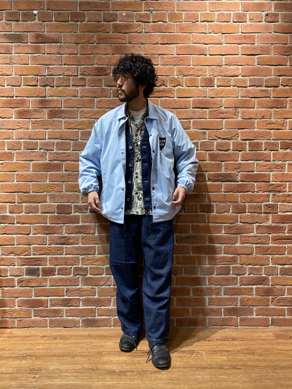Schott/ショット/NEP DENIM ENGINEER JACKET/ネップデニム エンジニア