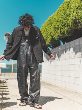 SCHOTT バッファローレザー　オーバーオール Schott/ショット/BUFFALO LEATHER OVERALL/バッファロー レザー