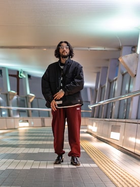 「BROTHER BRIDGE（ブラザーブリッジ）のアイテム」を使った、sugaさん（メンズ・177cm）の秋コーディネート