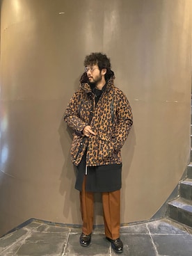 「アイテム（ダウンジャケット/コート、その他）」を使った、sugaさん（メンズ・177cm）の冬コーディネート