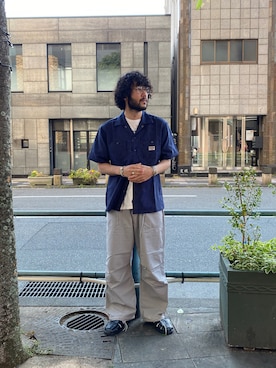 「schott（ショット）のアイテム（シューズ）」を使った、sugaさん（メンズ・177cm）の春コーディネート