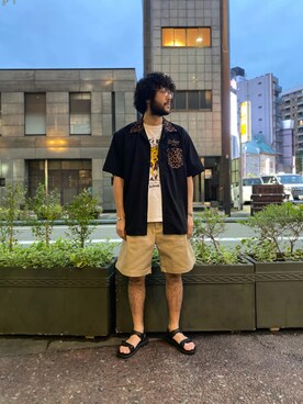 「schott（ショット）のアイテム（シューズ）」を使った、sugaさん（メンズ・177cm）の春コーディネート