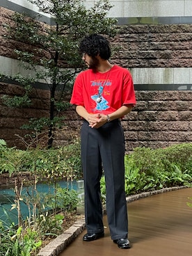 「ファッションの力を信じよう」｜「アイテム（ローファー）」を使った、sugaさん（メンズ・177cm）の春コーディネート