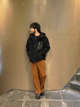 「ファッションの力を信じよう」｜「アイテム（ローファー）」を使った、sugaさん（メンズ・177cm）の冬コーディネート