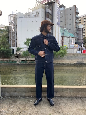 「ファッションの力を信じよう」｜「アイテム（ローファー）」を使った、sugaさん（メンズ・177cm）の秋コーディネート