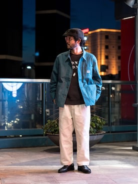 「BROTHER BRIDGE（ブラザーブリッジ）のアイテム」を使った、sugaさん（メンズ・177cm）の冬コーディネート