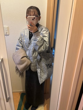「タートルネック」｜「アイテム（ソックス/靴下）」を使った、ﾏ ｵ さん（レディース・153cm）の冬コーディネート