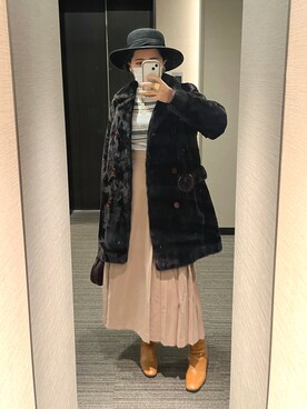 nkさん（レディース・157cm）の冬コーディネート