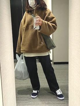 「JOURNAL STANDARD（ジャーナルスタンダード）のアイテム（ブルゾン）」を使った、nkさん（レディース・157cm）の冬コーディネート