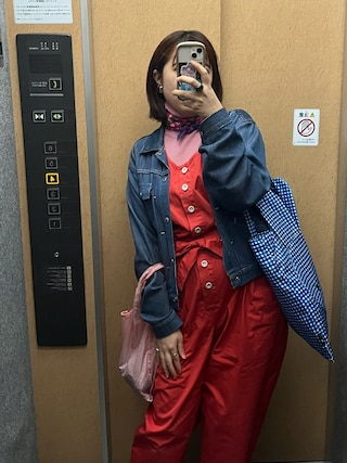 ＜6(ROKU)＞コットン ベルト オールインワン 6（ロク）の「＜6(ROKU)＞コットン ベルト オールインワン