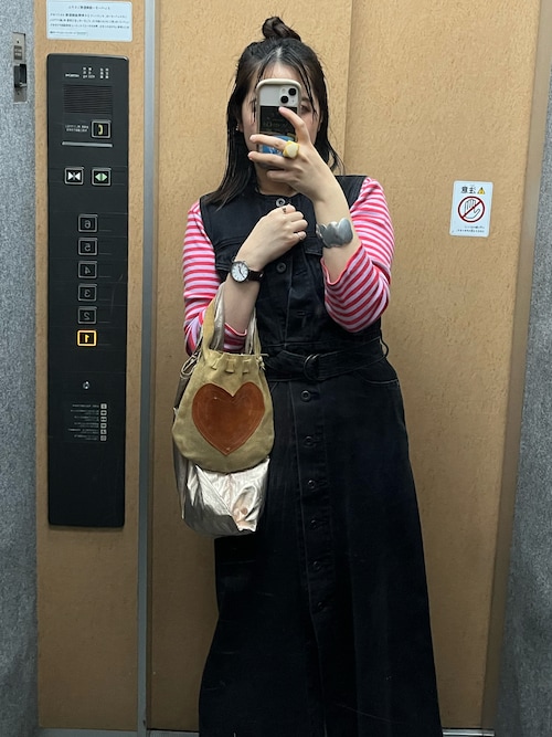 spick&span 【5 1/2】ジレワンピース デニム 38 ブルー ベルト spick&span 【5 1/2】ジレワンピース デニム 38 ブルー ベルト