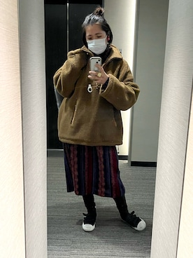 「JOURNAL STANDARD（ジャーナルスタンダード）のアイテム（ブルゾン）」を使った、nkさん（レディース・157cm）の冬コーディネート