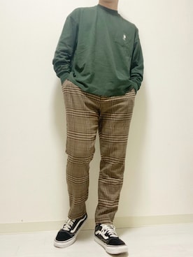 「improves（インプローブス）のアイテム（スラックス）」を使った、kasago/Instagramも見てねさん（メンズ・165cm）の夏コーディネート