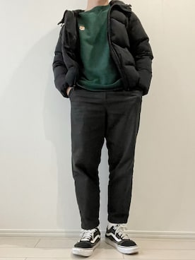 「NIDO（ニド）のアイテム」を使った、kasago/Instagramも見てねさん（メンズ・165cm）の冬コーディネート