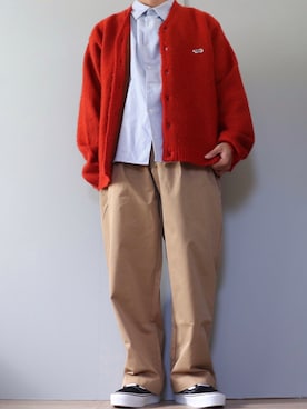 「EDWIN（エドウィン）のアイテム（トップス）」を使った、kasago/Instagramも見てねさん（メンズ・165cm）の秋コーディネート