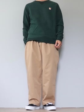 Maison Kitsuneのスウェット（グリーン系）を使った人気