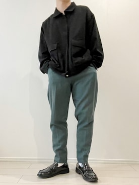 「CREARE -LINO-（クレアーレリノ）のアイテム（ブルゾン）」を使った、kasago/Instagramも見てねさん（メンズ・165cm）の冬コーディネート